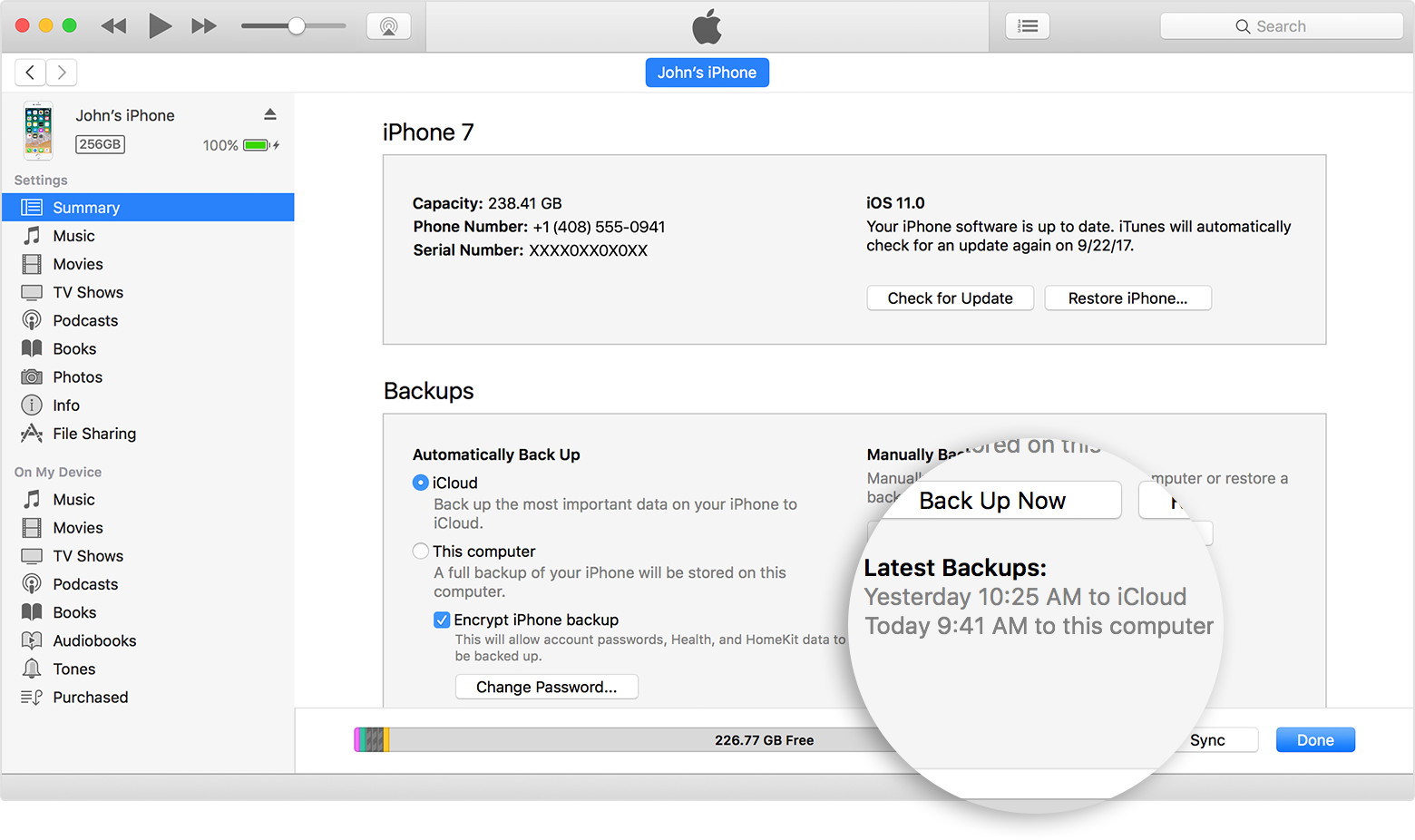 Way 3: Spying on the text messages Using iTunes Backup