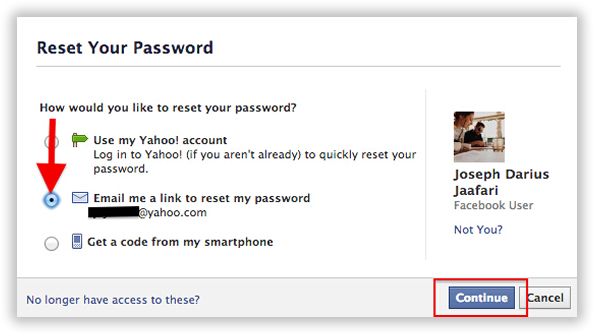#2- Hack Facebook password using reset the password option
