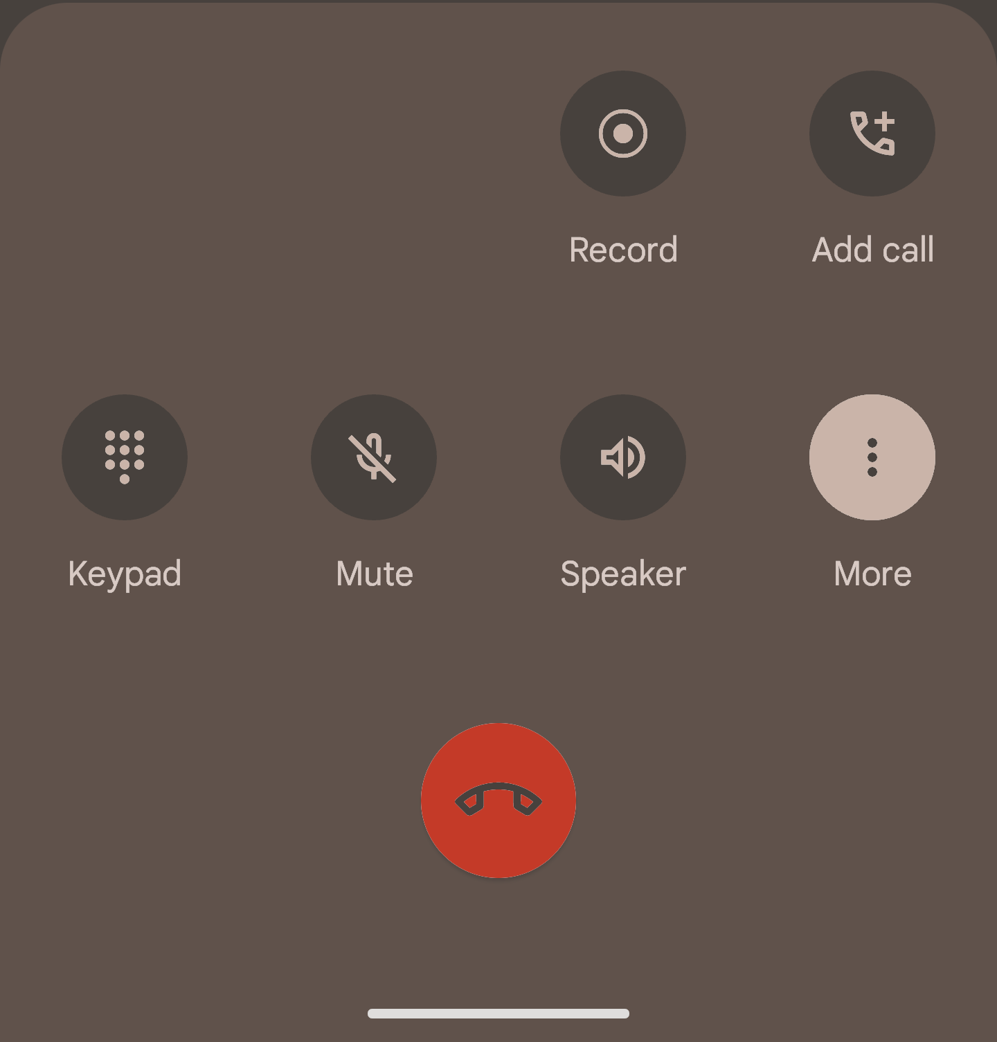 A close-up of a smartphone screen showing an incoming call with "Unknown Number" displayed, with the user's thumb hovering over the red 'decline' button