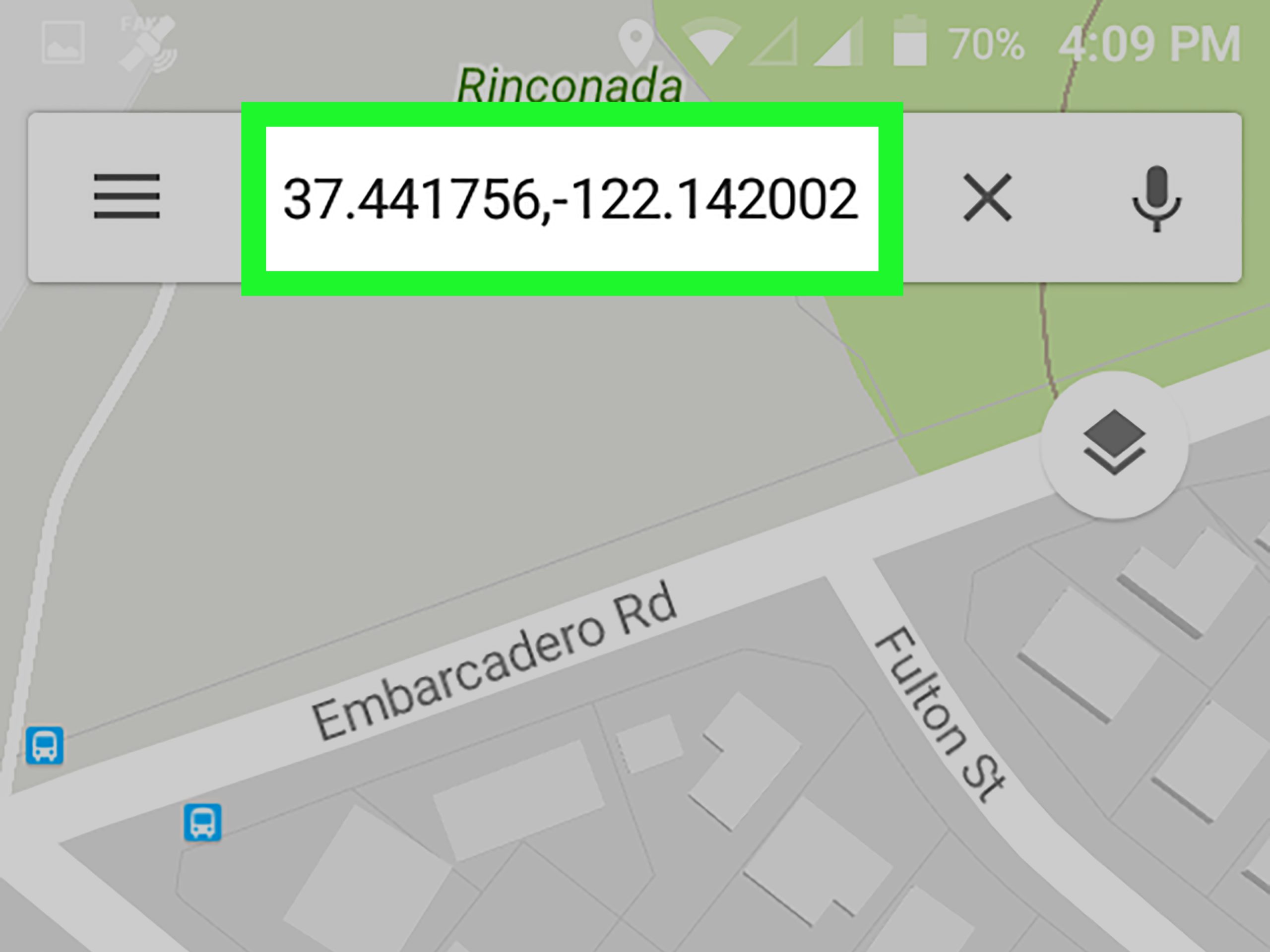 Google Maps location sharing screen