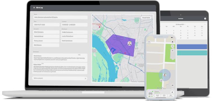 Message and Call Tracker dashboard showing call and WhatsApp logs