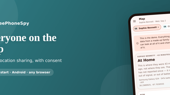 FreePhoneSpy — locationshare hero