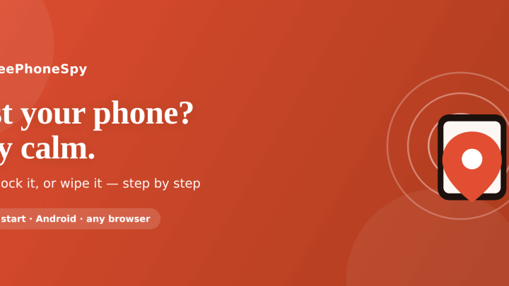 FreePhoneSpy — lostphone hero