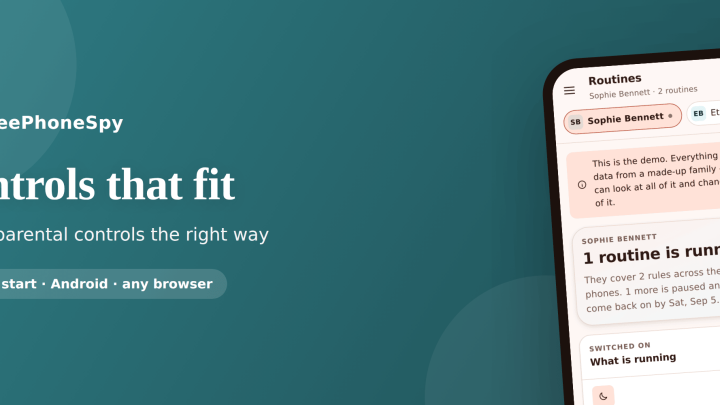 FreePhoneSpy — pcontrols hero