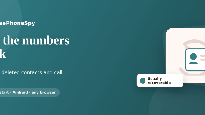 FreePhoneSpy — reccontacts hero