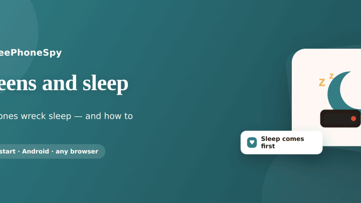 FreePhoneSpy — sleep hero