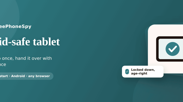 FreePhoneSpy — tablet hero