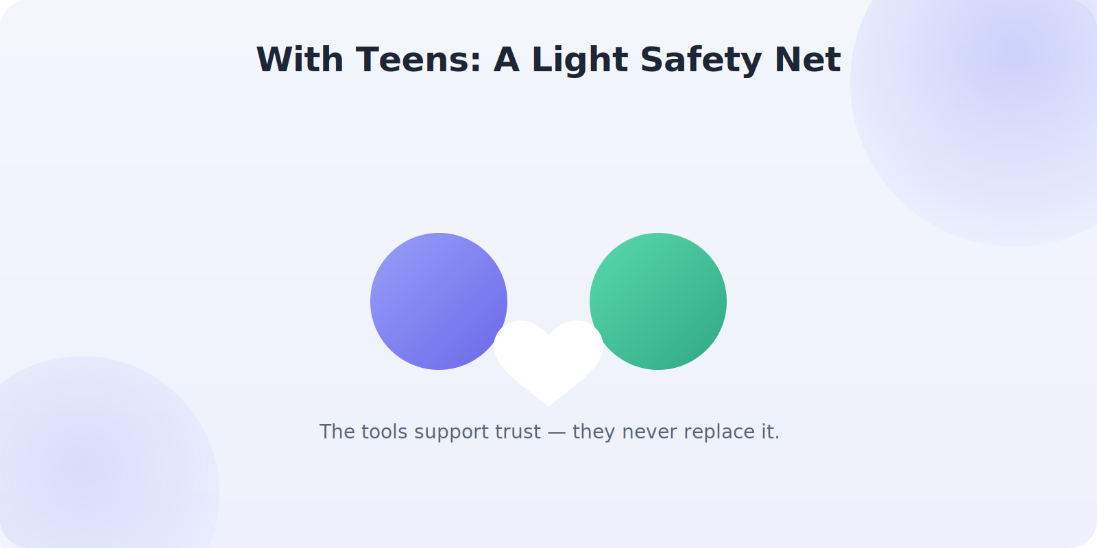 Location sharing as a complement to trust, especially with teenagers