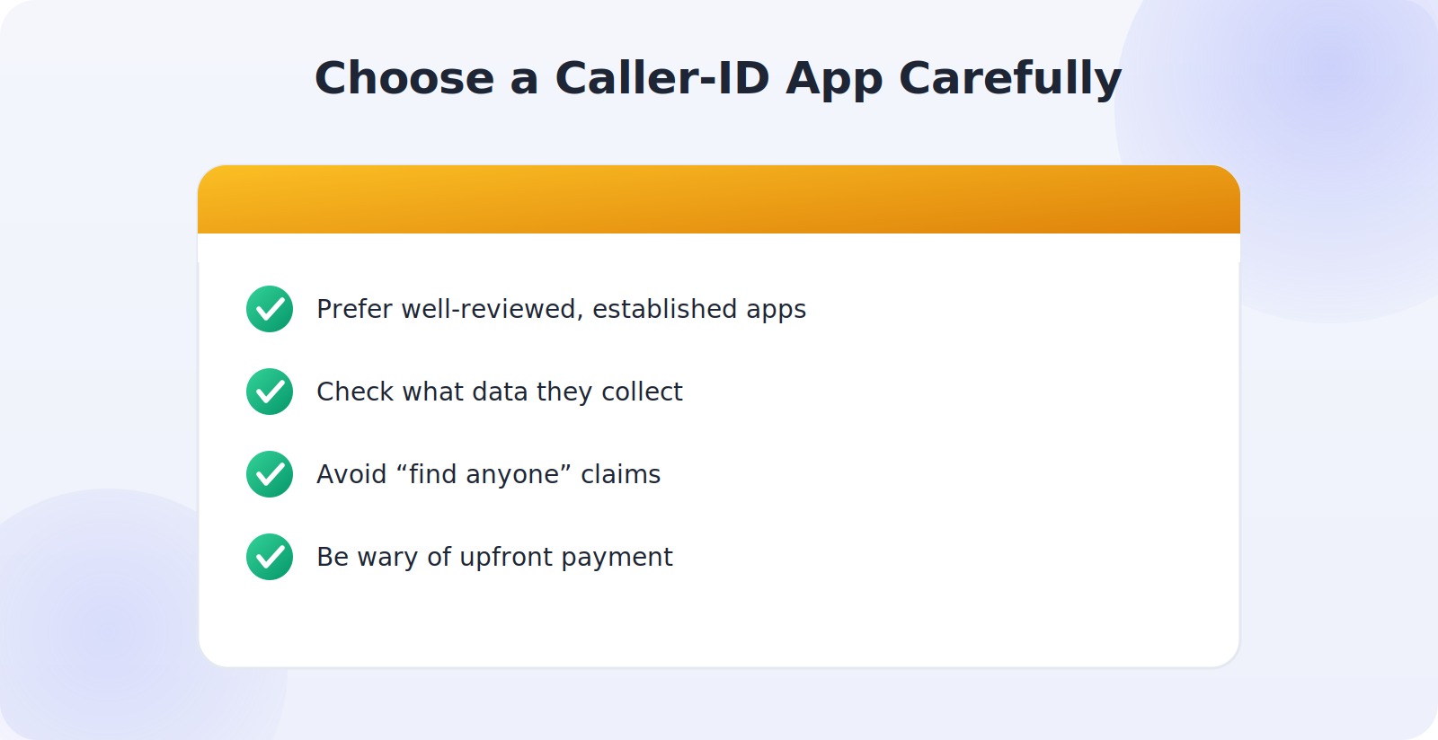 How to choose a caller-ID app safely and avoid invasive ones
