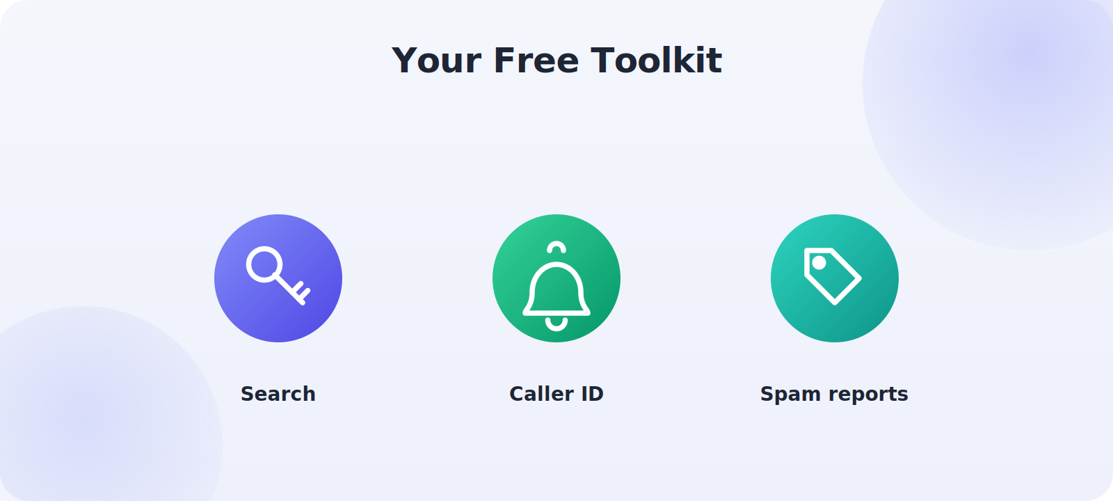 The three free reverse-lookup tools side by side
