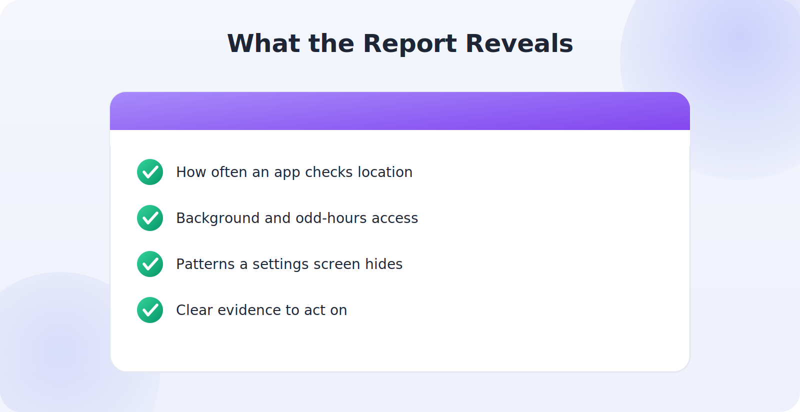 How the privacy report reveals how often apps actually use location
