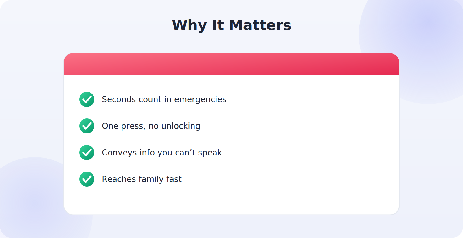 Why setting up Emergency SOS and Medical ID in advance matters