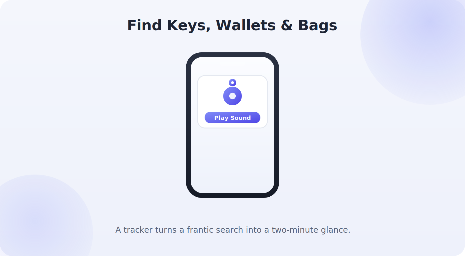 Finding lost keys with a phone and a Bluetooth tracker