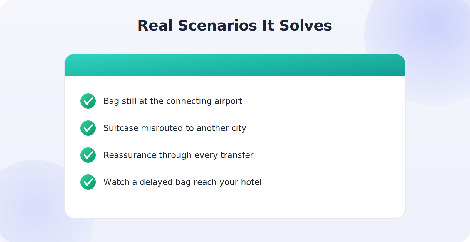 Real travel scenarios where a luggage tracker helps