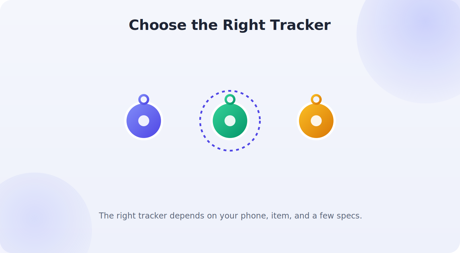 A comparison of different Bluetooth trackers to choose from